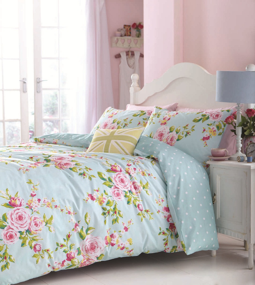 Floral Quilt Duvet Cover Bedding Bed Sets 3 Sizes ...